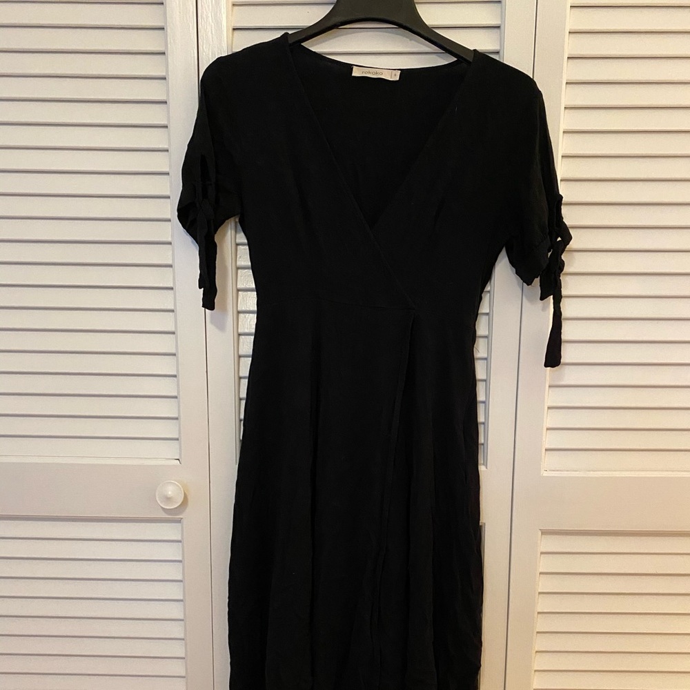 Black midi dress